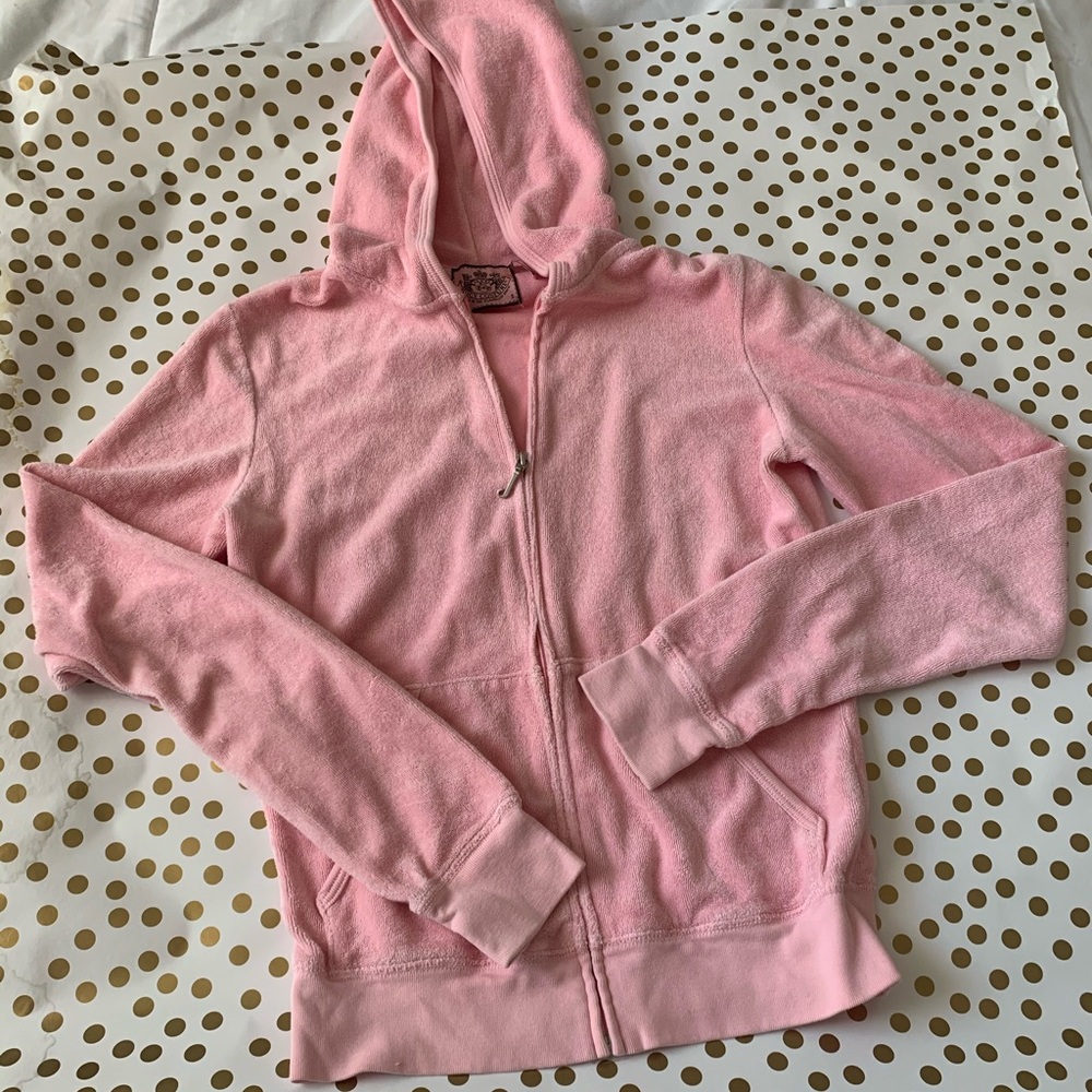 Bubblegum Pink Juicy Couture Terrycloth Sweatshirt